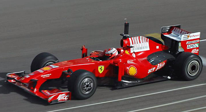 Räikkönen during a testing session.