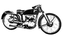Moretti 250 cc, Only a photograph of the engine and a photo of the bike remains